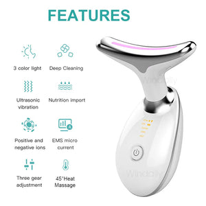 Neck Face Beauty Device Facial Lifting Machine EMS Face Massager Reduce Double Chin Anti Wrinkle Skin Tightening Skin Care Tools