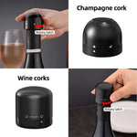 Charger l&#39;image dans la galerie, 1/2/3Pcs Wine Bottle Stoppers Reusable Vacuum Sealed Red Wine Champagne Stopper Leak-proof Storage for Wine Plug Barware Tools
