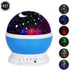 Load image into Gallery viewer, Rotating Night Light Projector Lamp Starry Sky Star Unicorn Children Kids Baby Sleep Romantic Led Projection Lamp USB/AA Battery
