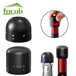 1/2/3Pcs Wine Bottle Stoppers Reusable Vacuum Sealed Red Wine Champagne Stopper Leak-proof Storage for Wine Plug Barware Tools