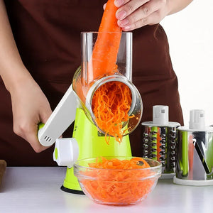 Multifunctional Hand Rotating Grater and Vegetable Cutter Three-in-one Roller Wiper Kitchen Gadgets