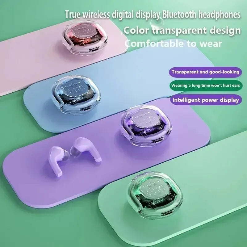 Crystal Pods - Écouteurs transparent sans fil