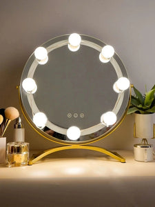 Makeup Mirror LED Light Bulbs Vanity Lights USB Charging Bathroom Dressing Table Lighting Dimmable LED Vanity Mirror Light