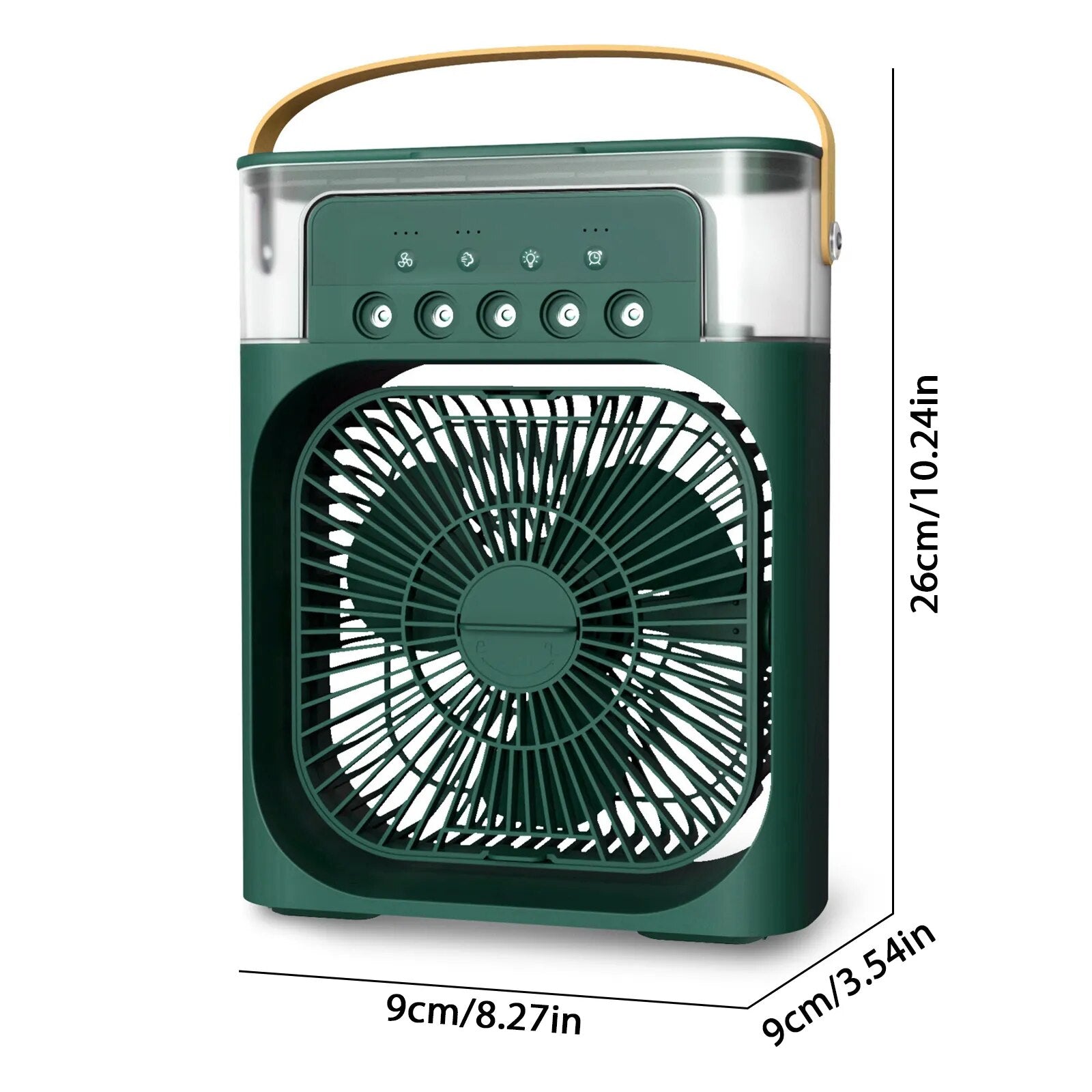 Portable Air Conditioner Fan 4 in 1 Personal Mini Cooling Spray Fan Small Aircon Humidifier Desk Fan for Home Office Room